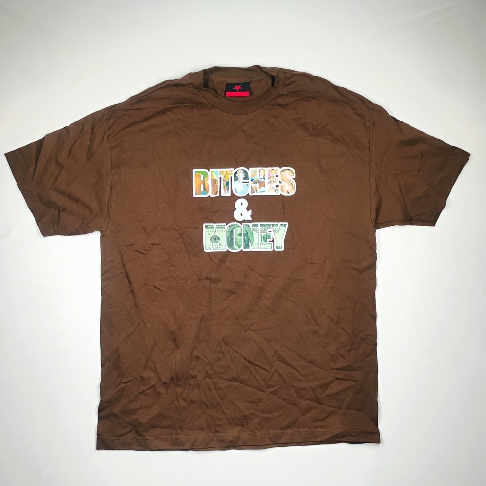 Serial Killer Brown Graphic T-Shirt Size XL Tee Vintage 90s NOS Y2K Streetwear